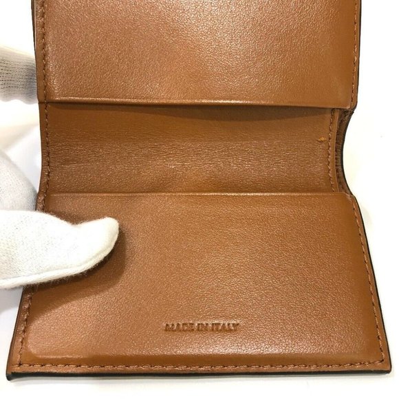 CELINE Triomphe Small trifold Compact wallet Trifold wallet PVC/Leather Brown - Picture 16 of 16